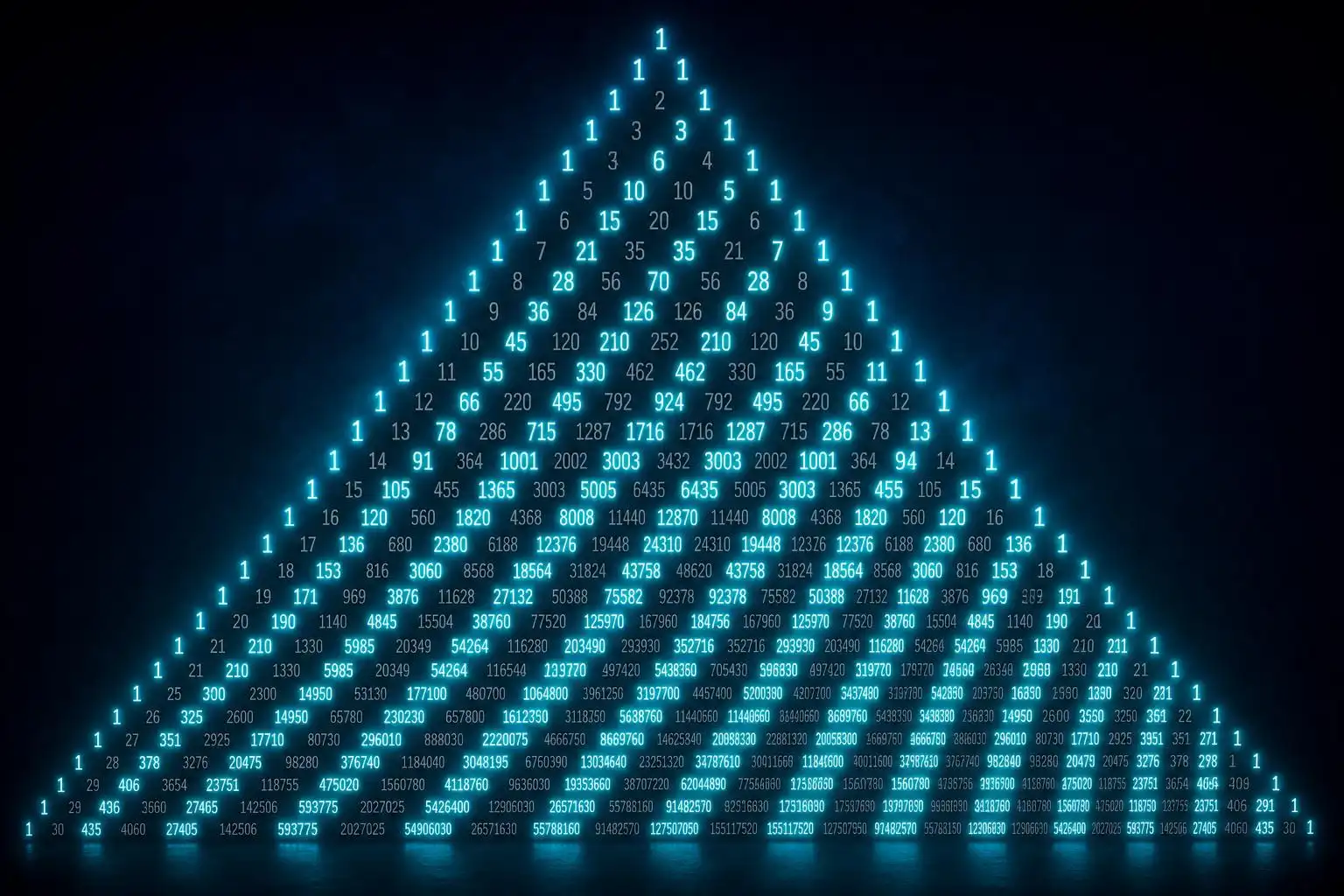 Pascal's Triangle, shaded by odd numbers, secretly contains one of mathematics' most famous fractals.