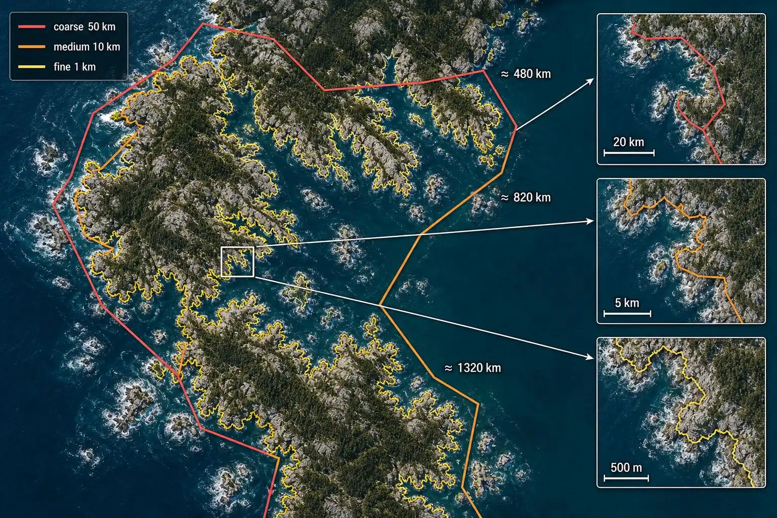 The Mathematics of Fractals (And Why Coastlines Have No Definite Length)