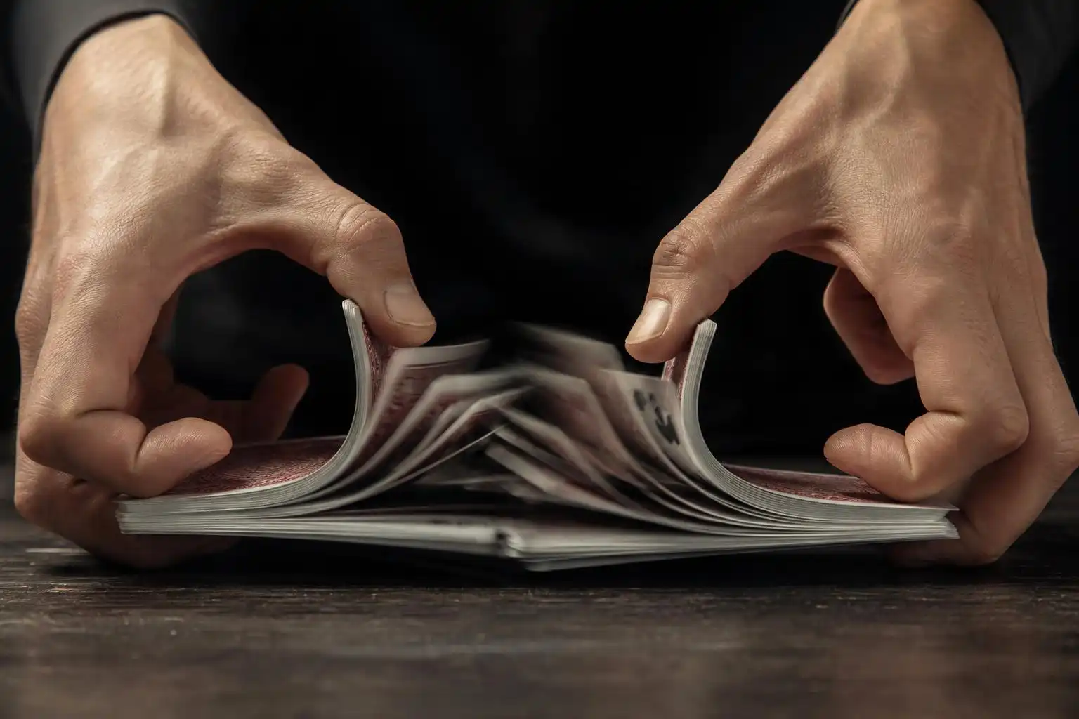 Seven riffle shuffles mark the point where a deck of cards crosses from order into true randomness.